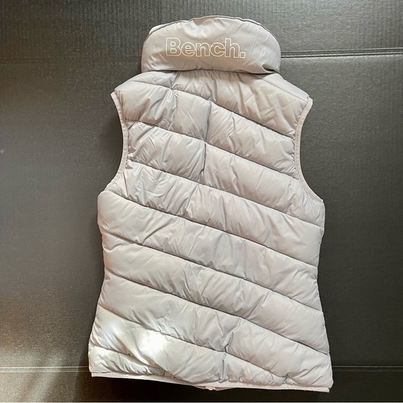 Bench Women’s Small Puffer Vest with Hood Gray - Picture 2 of 8